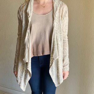 Shear embroidered hoodie